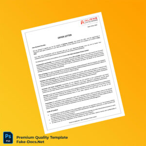 India Aliens Developers Private Limited Employment Verification Letter Template (Word & PDF) 3 page