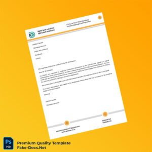 India Alpha Tech Solutions Employment Verification Letter Template (Word & PDF)