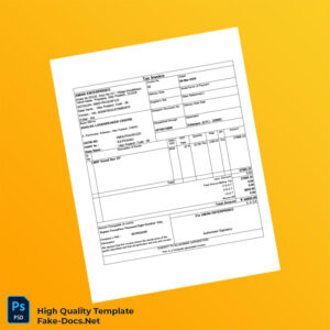 India Aman Enterprises Tax Invoice Template in Word and PDF formats