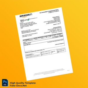 India Amazon Pay India Private Limited Tax Invoice Template in Word and PDF formats 2 page India Amazon Pay India Private Limited Tax Invoice Template in Word and PDF formats 2 page