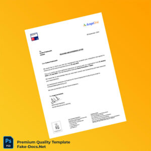 India Angel One Limited Employment Verification Letter Template (Word & PDF)