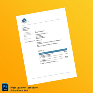 India Anurag Services LLP Invoice Template in Word and PDF formats India Anurag Services LLP Invoice Template in Word and PDF formats