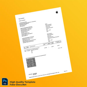 India Apple India Private Limited Invoice Template in Word and PDF formats 3 page India Apple India Private Limited Invoice Template in Word and PDF formats 3 page