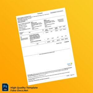 India Atomberg Technologies Pvt Ltd Invoice Template in Word and PDF formats India Atomberg Technologies Pvt Ltd Invoice Template in Word and PDF formats