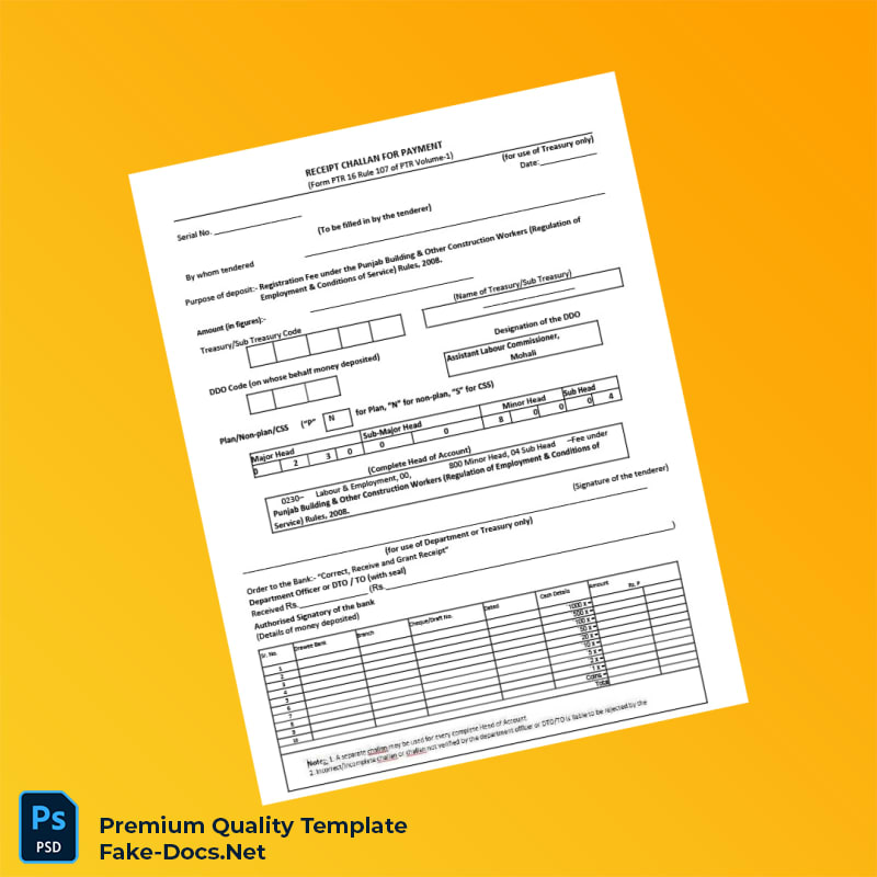 India BOCW Authority Editable Registration Certificate Template (Word & PDF) 7 page India BOCW Authority Editable Registration Certificate Template (Word & PDF) 7 page