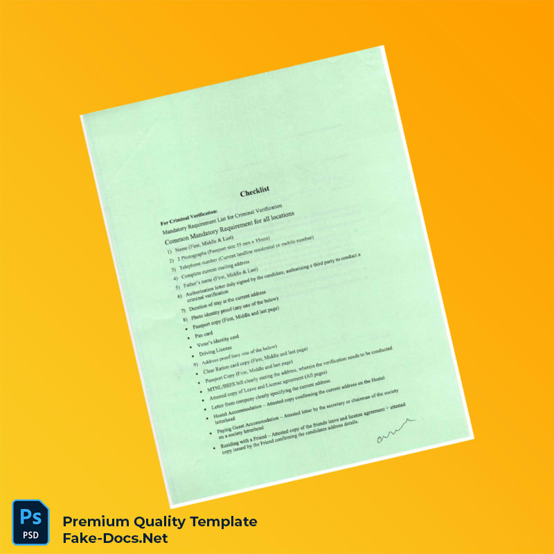 India Background Verification Employment Verification Letter Template (Word & PDF) 5 page India Background Verification Employment Verification Letter Template (Word & PDF) 5 page