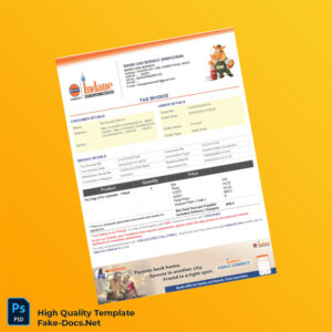 India Bassi Gas Service Tax Invoice Template in Word and PDF formats 2 page India Bassi Gas Service Tax Invoice Template in Word and PDF formats 2 page