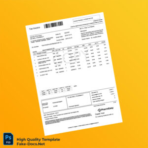India Be Well Pharmacy Tax Invoice Template in Word and PDF formats India Be Well Pharmacy Tax Invoice Template in Word and PDF formats