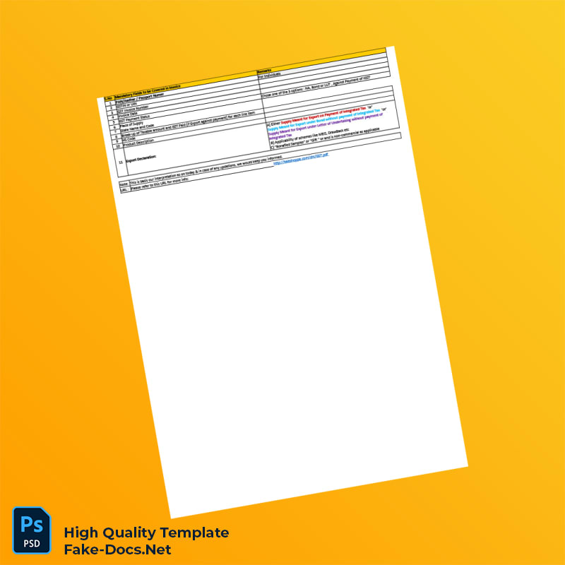 India Bharat Kumar Invoice Template in Word and PDF formats 2 page India Bharat Kumar Invoice Template in Word and PDF formats 2 page