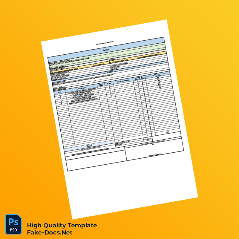 India Bharat Kumar Invoice Template in Word and PDF formats 2 page India Bharat Kumar Invoice Template in Word and PDF formats 2 page