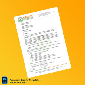 India CFICICI Ltd Employment Verification Letter Template (Word & PDF)