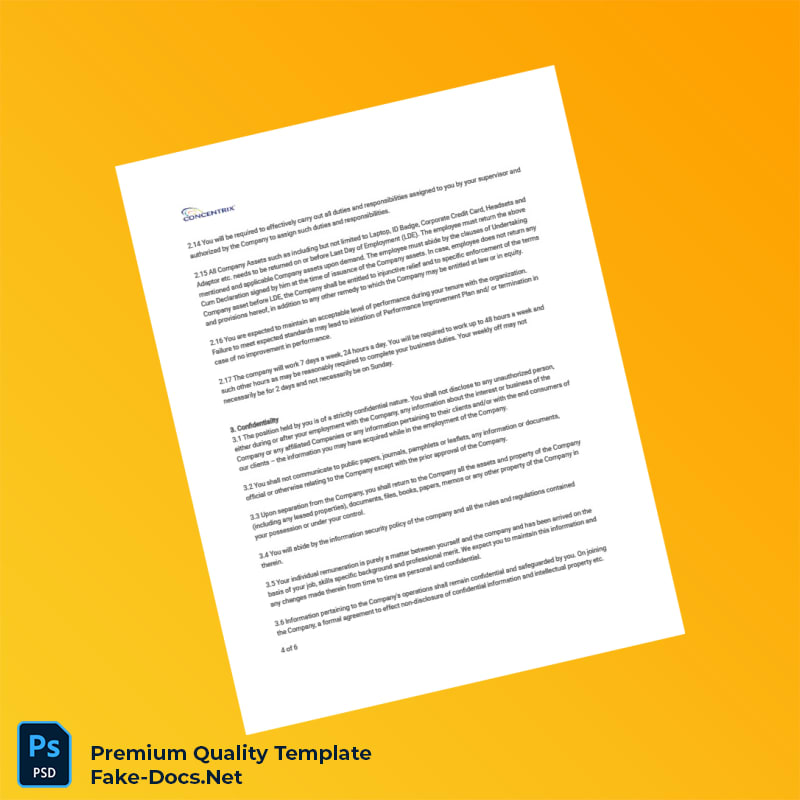 India Concentrix Services India Private Limited Employment Verification Letter Template (Word & PDF) 6 page India Concentrix Services India Private Limited Employment Verification Letter Template (Word & PDF) 6 page