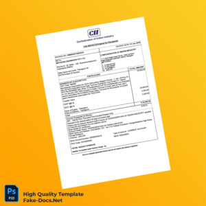 India Confederation of Indian Industry Tax Invoice Template in Word and PDF formats India Confederation of Indian Industry Tax Invoice Template in Word and PDF formats