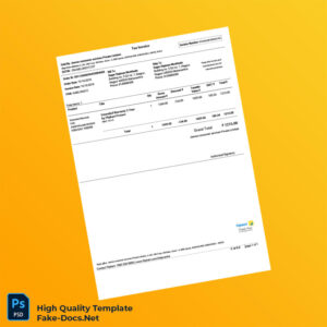 India Consulting Rooms Private Limited Tax Invoice Template in Word and PDF formats 2 page India Consulting Rooms Private Limited Tax Invoice Template in Word and PDF formats 2 page