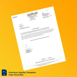 India Daffodil Software Employment Verification Letter Template (Word & PDF) 5 page