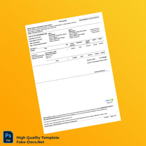 India Damson Technologies Private Limited Invoice Template in Word and PDF formats 3 page