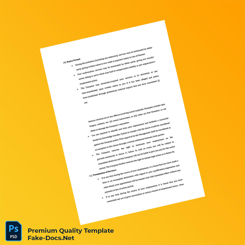India Dash Technologies and Label P Ltd Joining Letter Template (Word & PDF) 8 page India Dash Technologies and Label P Ltd Joining Letter Template (Word & PDF) 8 page