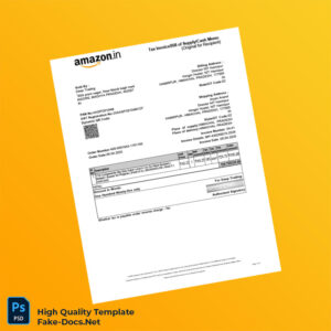 India Deep Trading Invoice Template in Word and PDF formats 2 page