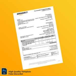 India Deepak Tandon Invoice Template in Word and PDF formats