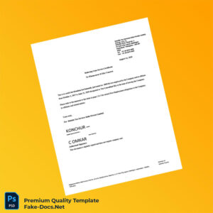 India Deloitte Employment Verification Letter Template (Word & PDF) 3 page