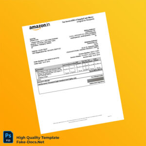 India ERetail India Invoice Template in Word and PDF formats