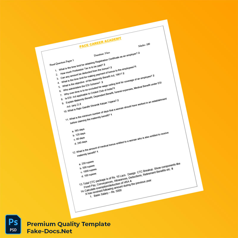 India Employers Editable Registration Certificate Template (Word & PDF) 5 page India Employers Editable Registration Certificate Template (Word & PDF) 5 page