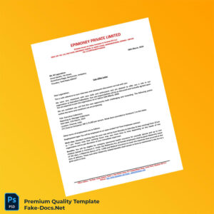 India Epimoney Private Limited Employment Verification Letter Template (Word & PDF) 4 page