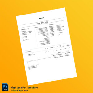 India Exotic Mile Private Limited Tax Invoice Template in Word and PDF formats