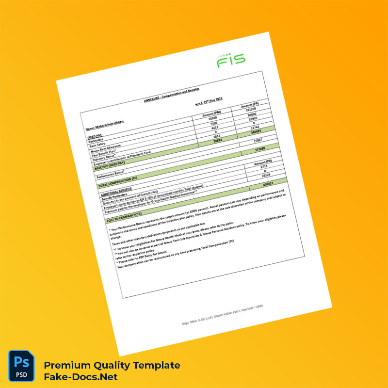 India FIS Global Business Solutions India Private Limited Employment Verification Letter Template (Word & PDF) 3 page India FIS Global Business Solutions India Private Limited Employment Verification Letter Template (Word & PDF) 3 page