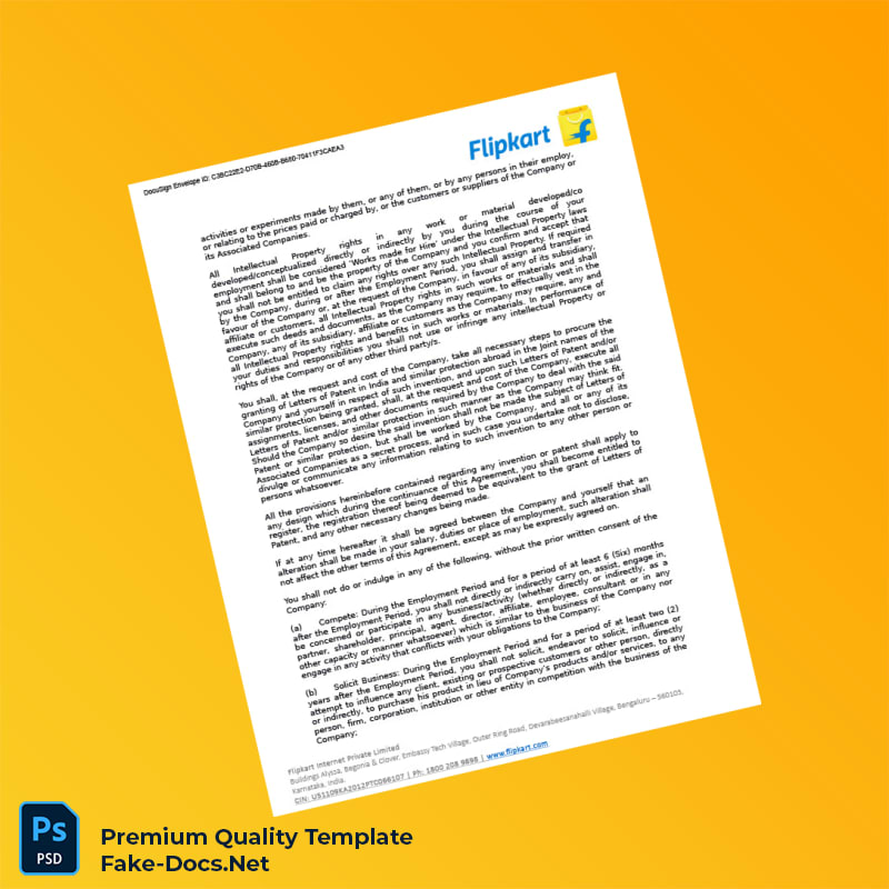 India Flipkart Employment Verification Letter Template (Word & PDF) 8 page India Flipkart Employment Verification Letter Template (Word & PDF) 8 page