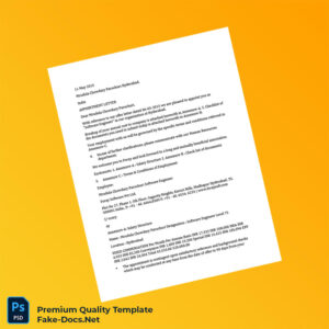 India Foray Software Employment Verification Letter Template (Word & PDF) 5 page India Foray Software Employment Verification Letter Template (Word & PDF) 5 page