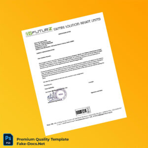 India Futurz Staffing Solutions Pvt Ltd Employment Verification Letter Template (Word & PDF) 5 page India Futurz Staffing Solutions Pvt Ltd Employment Verification Letter Template (Word & PDF) 5 page
