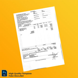 India GS Hardware Paints Invoice Template in Word and PDF formats