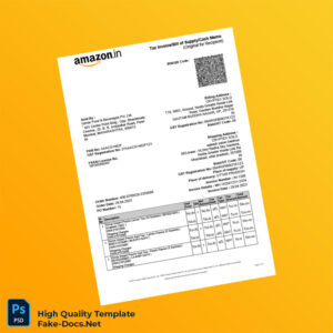 India Girnar Food Beverages Pvt Ltd Tax Invoice Template in Word and PDF formats 2 page