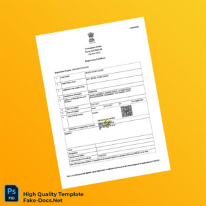 India Government of India Business Registration Certificate Template in Word and PDF formats 3 page India Government of India Business Registration Certificate Template in Word and PDF formats 3 page