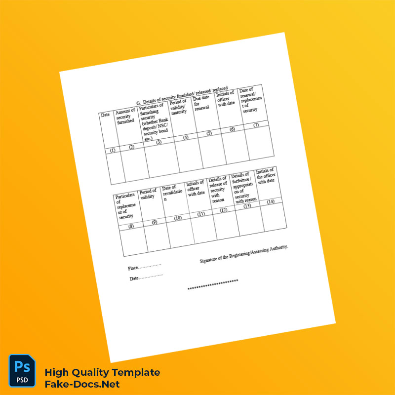 India Government of Kerala Department of Commercial Taxes Business Registration Certificate Template in Word and PDF formats 6 page India Government of Kerala Department of Commercial Taxes Business Registration Certificate Template in Word and PDF formats 6 page