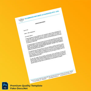 India Guardians Security Facilities Pvt Ltd Employment Verification Letter Template (Word & PDF) 7 page India Guardians Security Facilities Pvt Ltd Employment Verification Letter Template (Word & PDF) 7 page