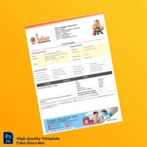 India Happy Indane Invoice Template in Word and PDF formats 2 page India Happy Indane Invoice Template in Word and PDF formats 2 page