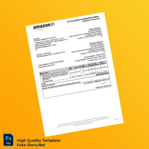 India Hariom Communication LLP Invoice Template in Word and PDF formats 2 page