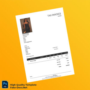 India HealthSlimlayer Invoice Template in Word and PDF formats 2 page