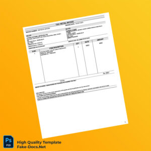 India Hyson Systems Limited Invoice Template in Word and PDF formats