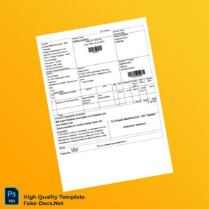 India Imagine Marketing Ltd Tax Invoice Template in Word and PDF formats