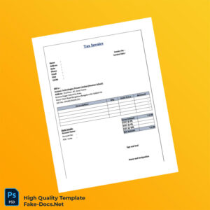 India Incanus Technologies Private Limited Tax Invoice Template in Word and PDF formats 4 page