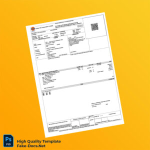India Indian Oil Corporation Limited Invoice Template in Word and PDF formats