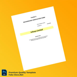 India Infosys Employment Verification Letter Template (Word & PDF) 6 page