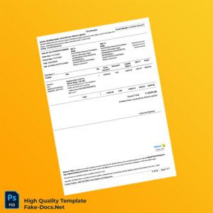 India International Value Retail Private Limited Tax Invoice Template in Word and PDF formats 2 page