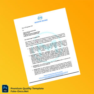 India Inventiv Matrix Employment Verification Letter Template (Word & PDF) 5 page