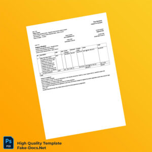 India Invoice for Women s Dress Material Template in Word and PDF formats