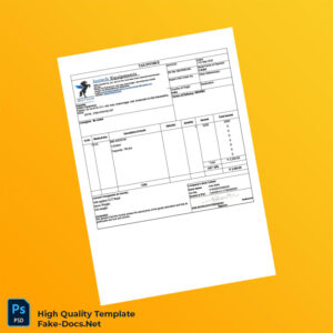 India Isotech Equipments Tax Invoice Template in Word and PDF formats