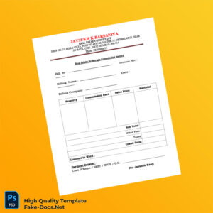 India Jaysukh K Barsaniya Invoice Template in Word and PDF formats 2 page